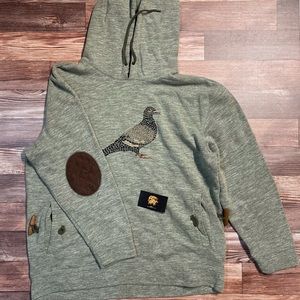 Mens Pigeon Staple hoodie sweater XXL green 2XL